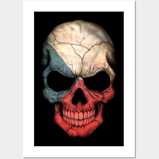 Czech Flag Skull Posters and Art